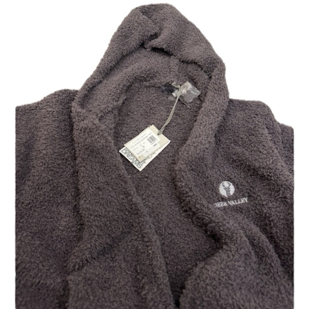 NWT Barefoot Dreams CozyChic® Women's Relaxed Zip-up Hoodie Gray - Picture 3 of 7